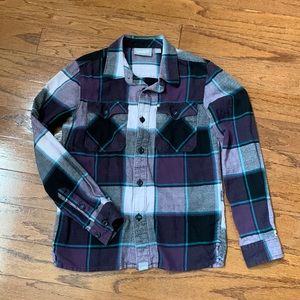 Vans long sleeve button down flannel